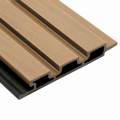 Painel Ripado para Área Externa Teca em Placas WPC 290cm x 20cm