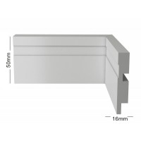 RP/BR 105 - Rodapé Branco com Friso