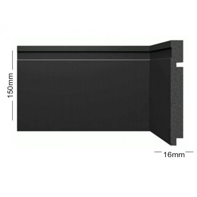 RP/PF 315 - Rodapé Preto com Friso