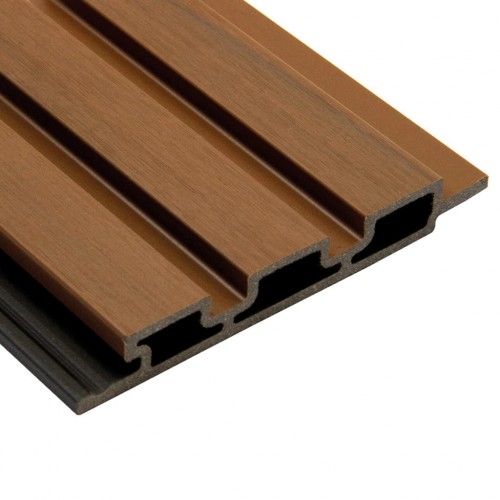 Painel Ripado para Área Externa Teca em Placas WPC 290cm x 20cm Painel Ripado para Área Externa Teca em Placas WPC 290cm x 20cm