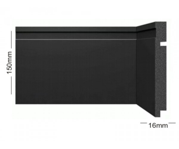 RP/PF 315 - Rodapé Preto com Friso