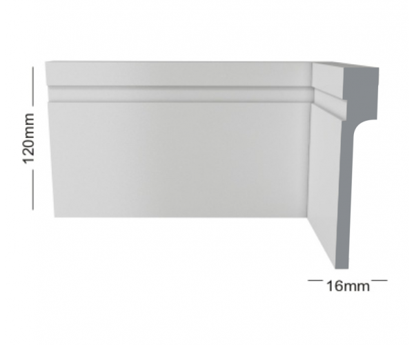 RP/BR 112SP - Branco com Friso de Sobrepor